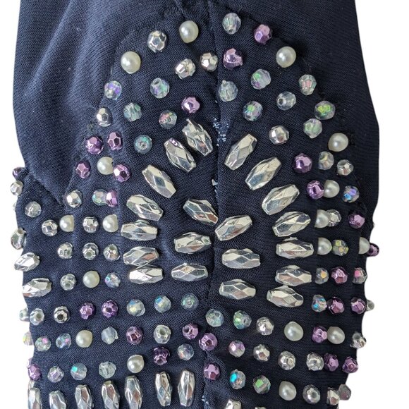 Joseph Ribkoff | Dress Style 191017 | Navy Blue | Size 6 | Long Sleeve - Picture 14 of 15